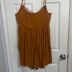 Mustard yellow mini dress